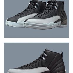 Jordan 12 Retro Barons Black And Grey Size 18 Men
