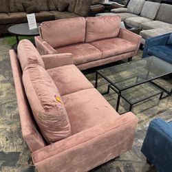 Living Room 2pcs Sofa Set / Juego de sofás de 2 piezas para sala de estar