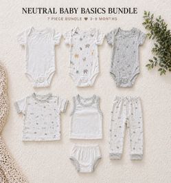 Little Gentleman Neutral Boutique Bundle 7pc | 3-6 Months