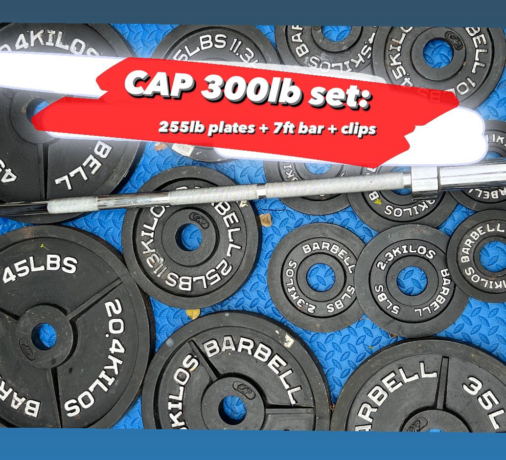 CAP 300lb -  LATHED 2” Olympic Set