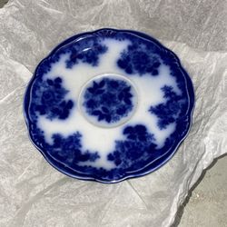 Antique vintage deep flow Blue Waldorf transfer saucer fine china plate 
