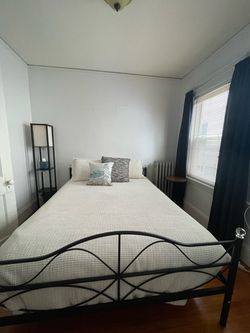 Metal Platform Bedframe with Crystal Accents