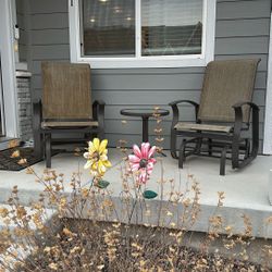 Two - Chair Porch Set And Small Table