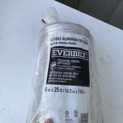 Everbilt flexible Aluminum Foil Duct 6” x 25’