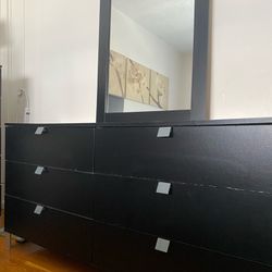  6 Drawer Dresser with Mirror 