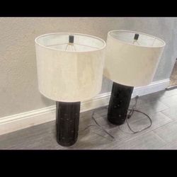 Tall Night Stands Lamps Like New $80