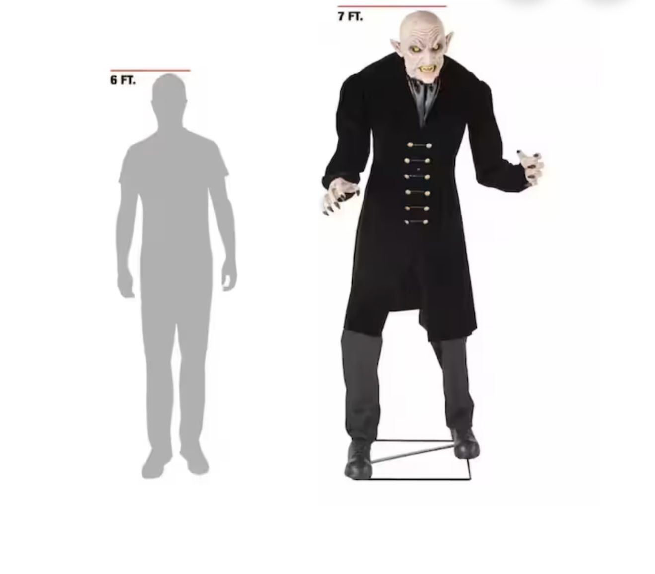 7ft Animated Victorian Vampire