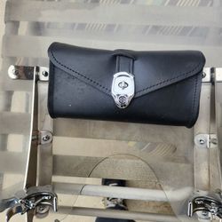 Harley-Davidson Leather Windshield Bag.