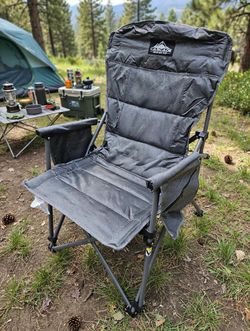 Cascade Mountain Tech Low Profile Folding Camp Chair (GRAY)