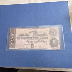 Collectible Coin &Currency Five Dollar Bill 