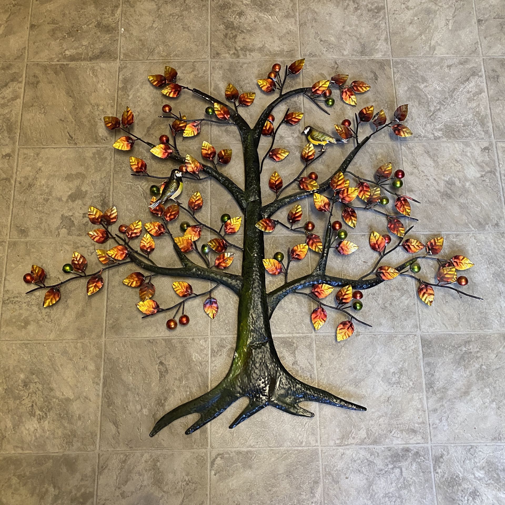 Autumn Fall Tree Metal Wall Art