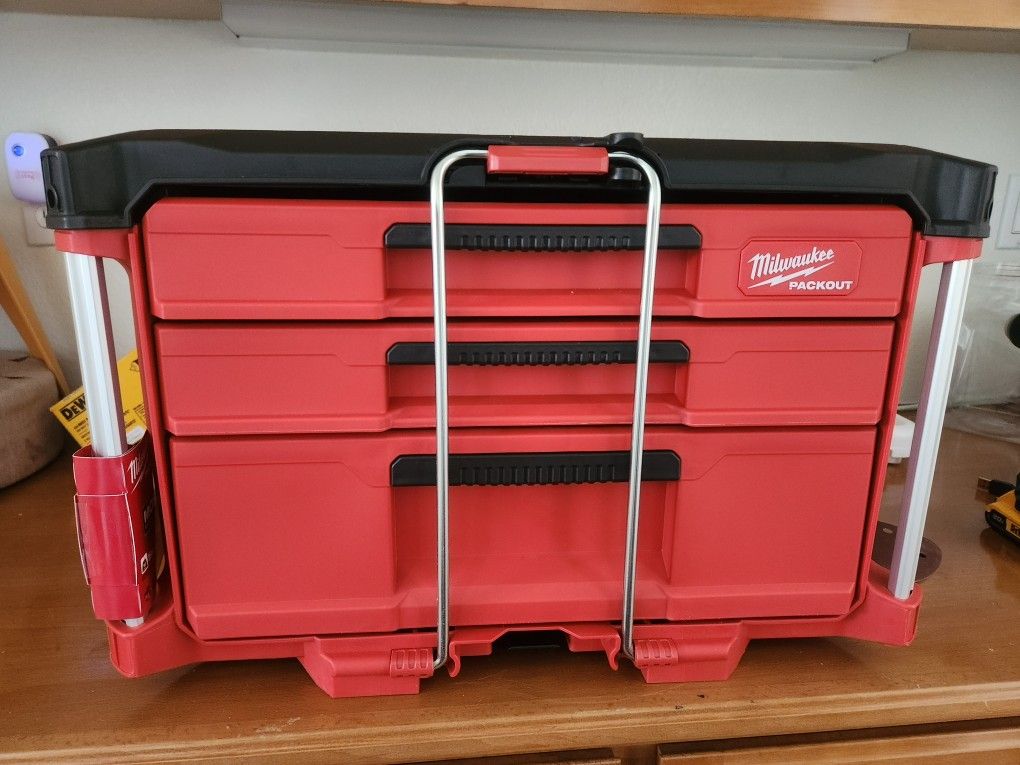 PACKOUT 22 in. Modular 3-Drawer Multi Drawer Tool Box with Metal Reinforced Corners and 50 lbs. Capacity