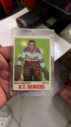Eddie Giacomin N.Y. Rangers Goalie Hockey Card