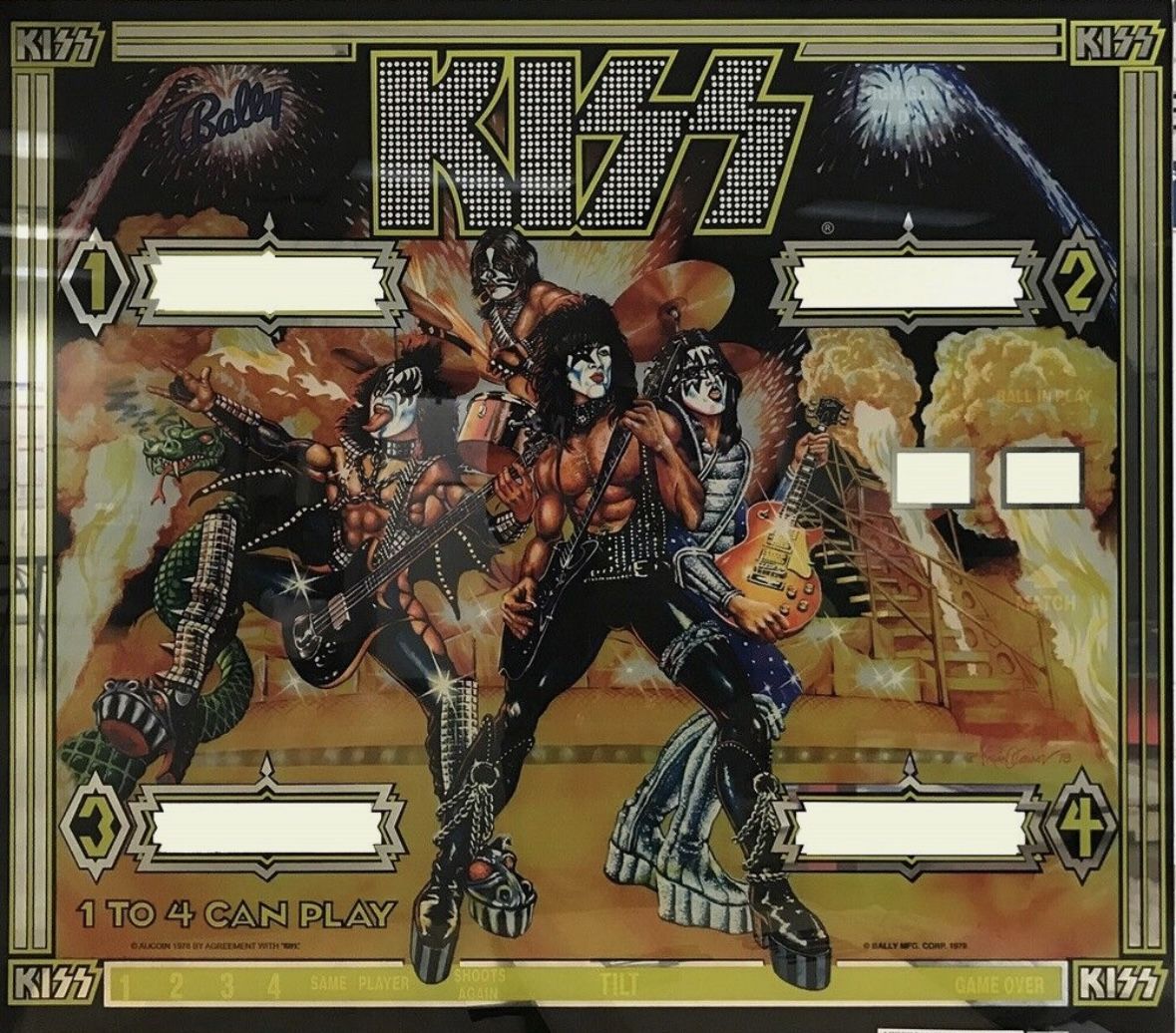 Kiss Pinball Glass