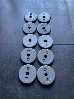 5 lbs Cap Standard 1” Weight Plate… Home Gym Fitness…