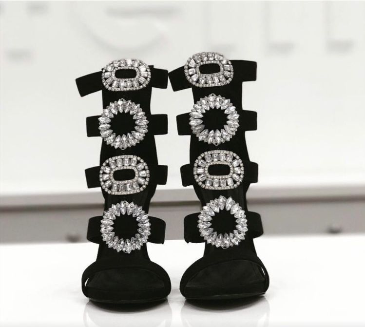 Diamente Buckle Heels Size 8