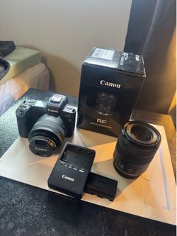 Canon R with 35mm f 1.8 and 85mm f2