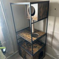 Multi level cat tower/ house (wood)