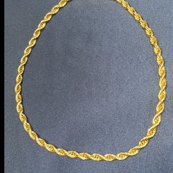 $70 Rope Chain 18k Gold Plated 