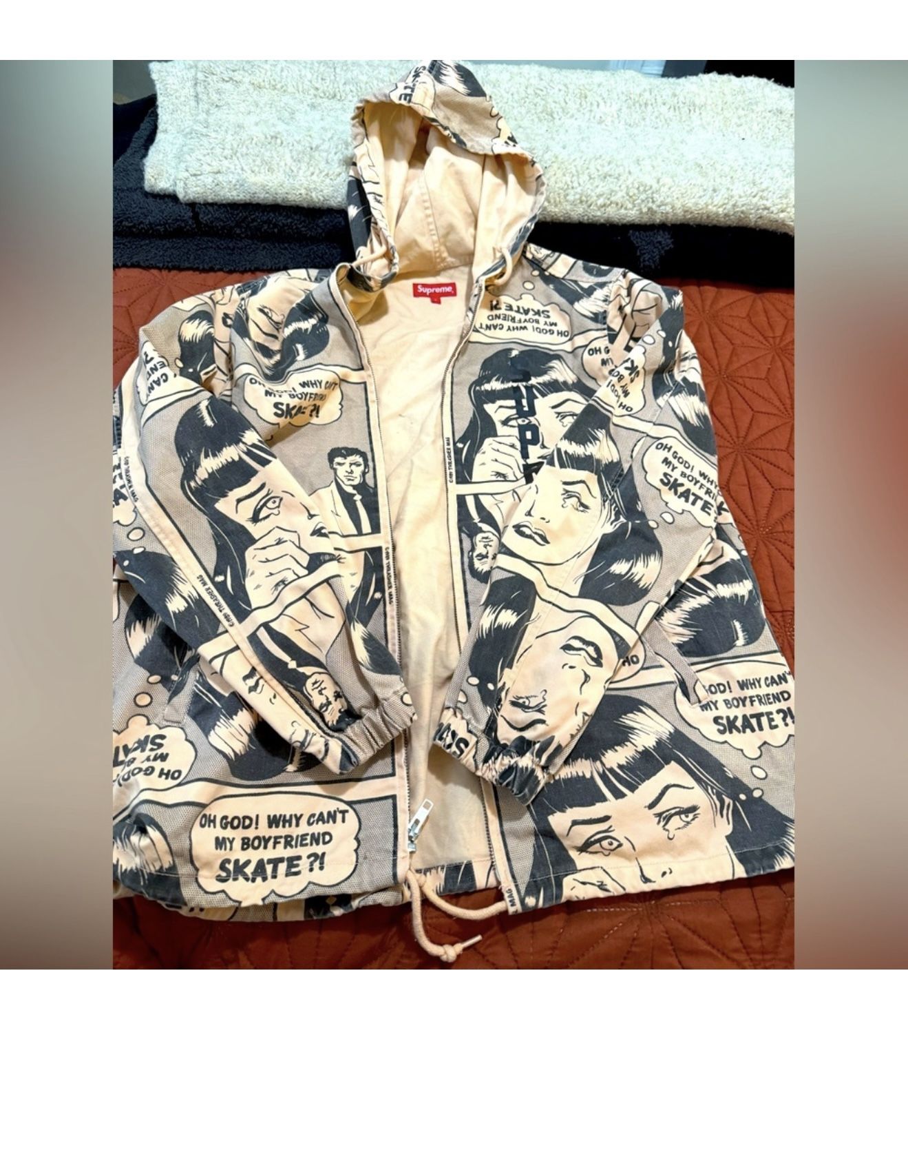 Supreme x Thrasher Boyfriend Hoodie- Pale Orange