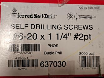 Self drilling screws