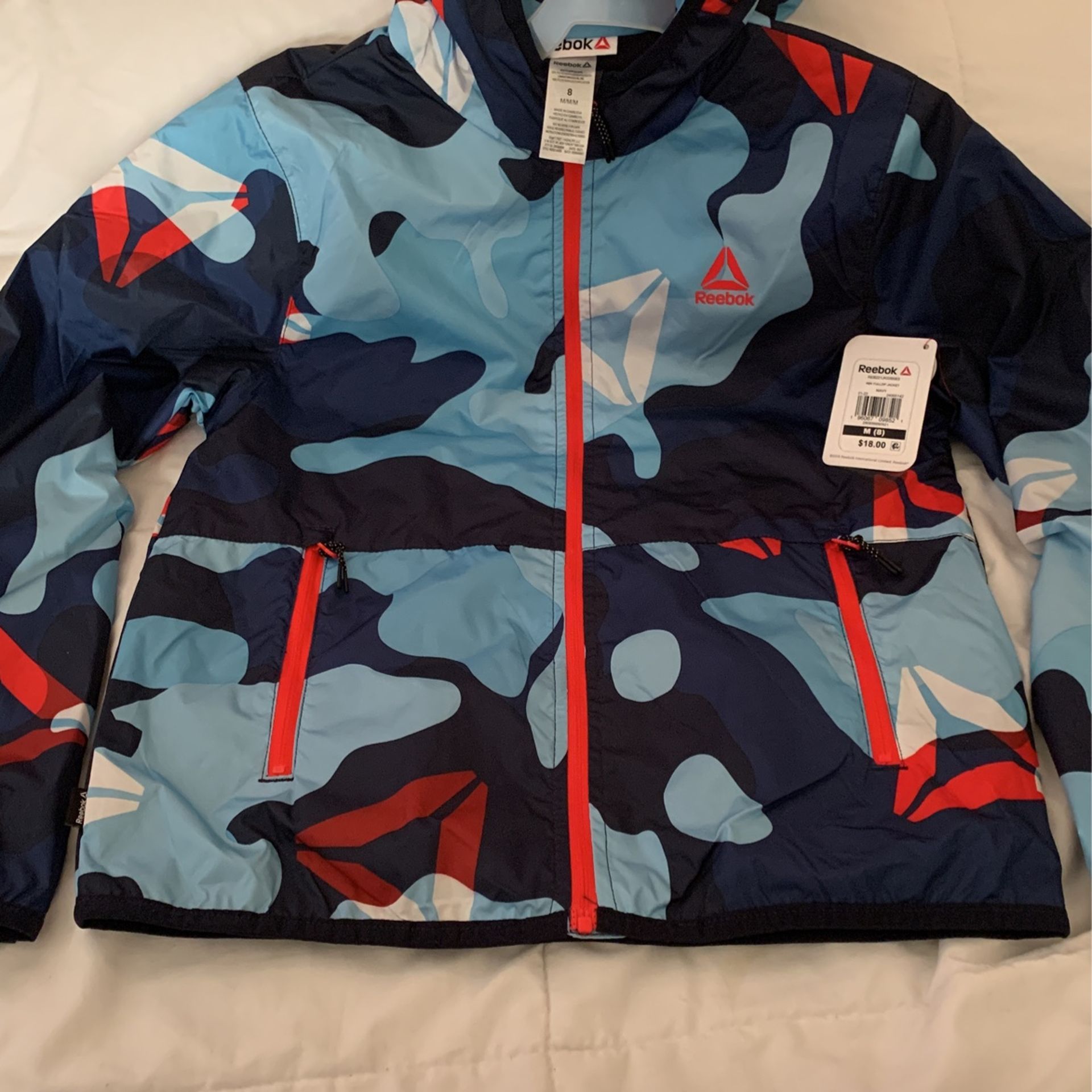 New Boys Reebok Windbreaker Size 8 (M)
