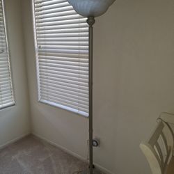 67" Tall Muted Green Standing Lamp