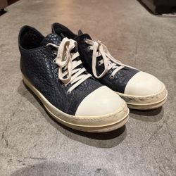 Rick Owens PYTHON leather sneaker (size 12 men)
