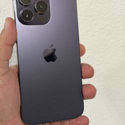 iPhone 14 Pro Max 128gb Deep Purple Unlocked For All Carrier Minor Crack Screen 