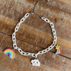 Rainbow Cloud Choker Beyond Wonderland edc Coachella Rave Cute