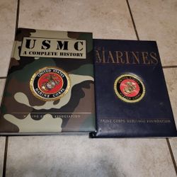 USMC & The Marines Hardcover History Books – Military Collectible Set