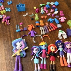 My Little Pony Equestria Girls Fashion Squad mini 6 dolls 2 pony tons shoes outfits