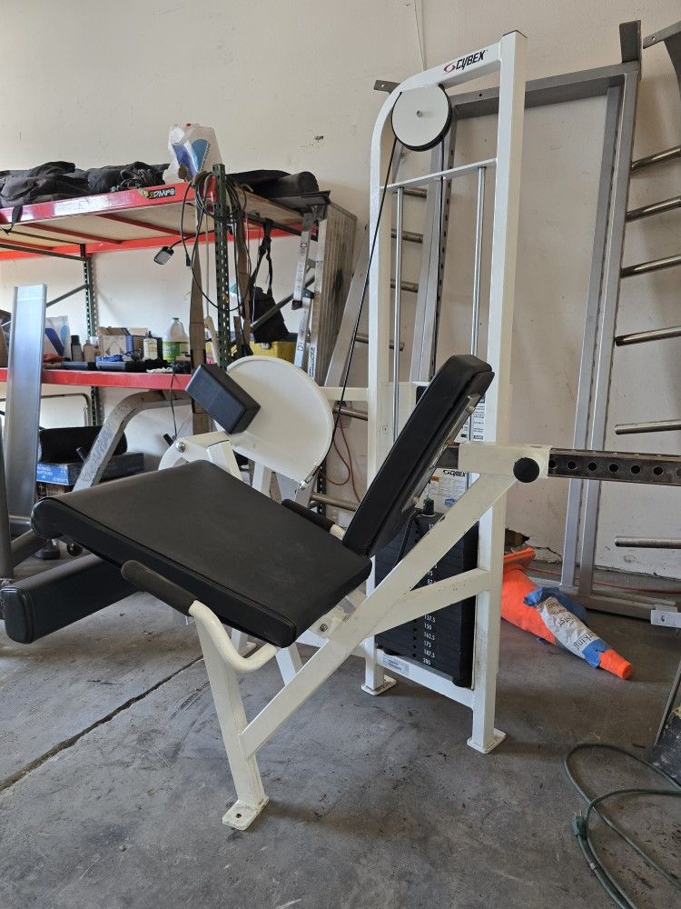 Cybex gym equipment workout fitness weight exercise leg extension press curl chest bundle