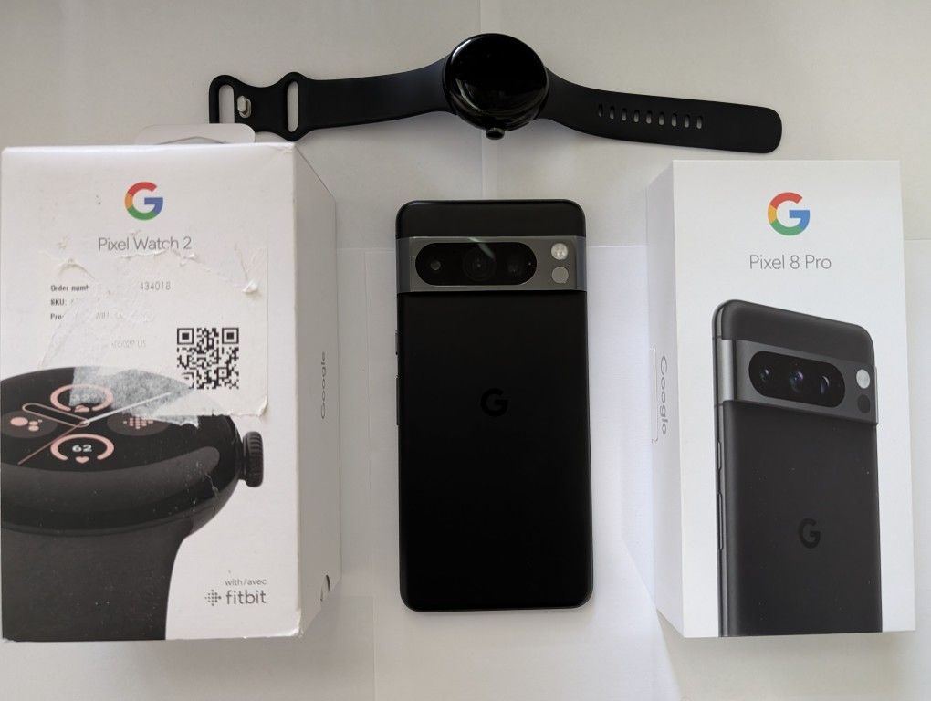 Google Pixel 8 Pro 256GB (Unlocked) With Pixel Watch 2