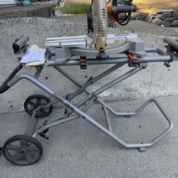 Ridgid 12in Dual Bevel miter Saw With Fold up Stand
