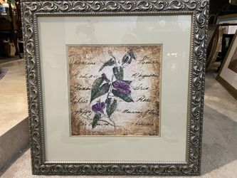 Beautiful Frame and Print, Nicely Matted 