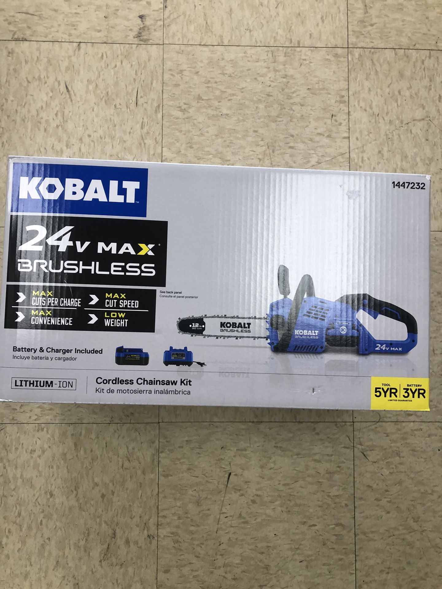 Kobalt 24v Max Cordless Chainsaw Kit