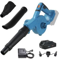 NEWONE Small Leaf Blower Cordless Compatible with Makita 18V Battery,157MPH/64CFM Lightweight Mini Hand Electric Leaf Vacuum for Lawn Care with Batter