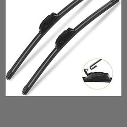 AUTOBOO OEM Quality 26" + 16" Premium All-Seasons Durable Stable And Quiet Windshield Wiper Blades 2 Pack ( pair for front windshield )