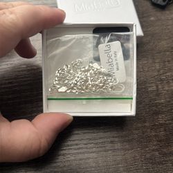 Miabella Italian  925 Sterling Silver Diamond-Cut Figaro Link Chain 18”New