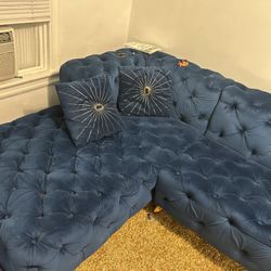 Royal Blue Brand New Sectional 