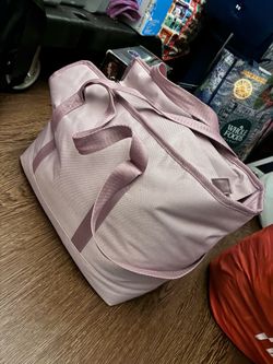 Pink Canvas Tote Duffle Bag