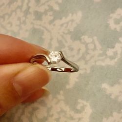 Silver Wedding Ring Size 6