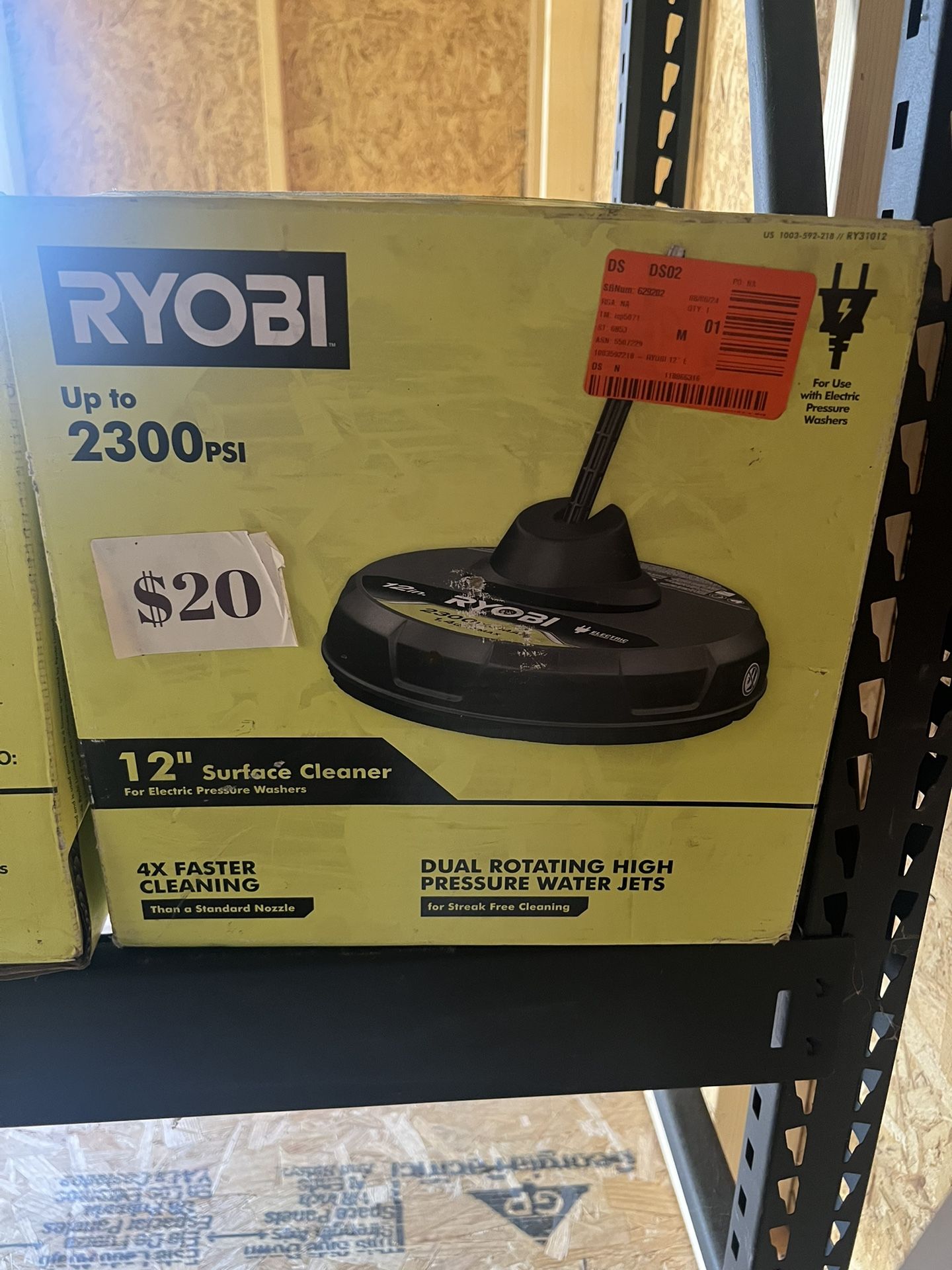 RYOBI 12 in. 2,300 PSI Electric Pressure Washers Surface Cleaner