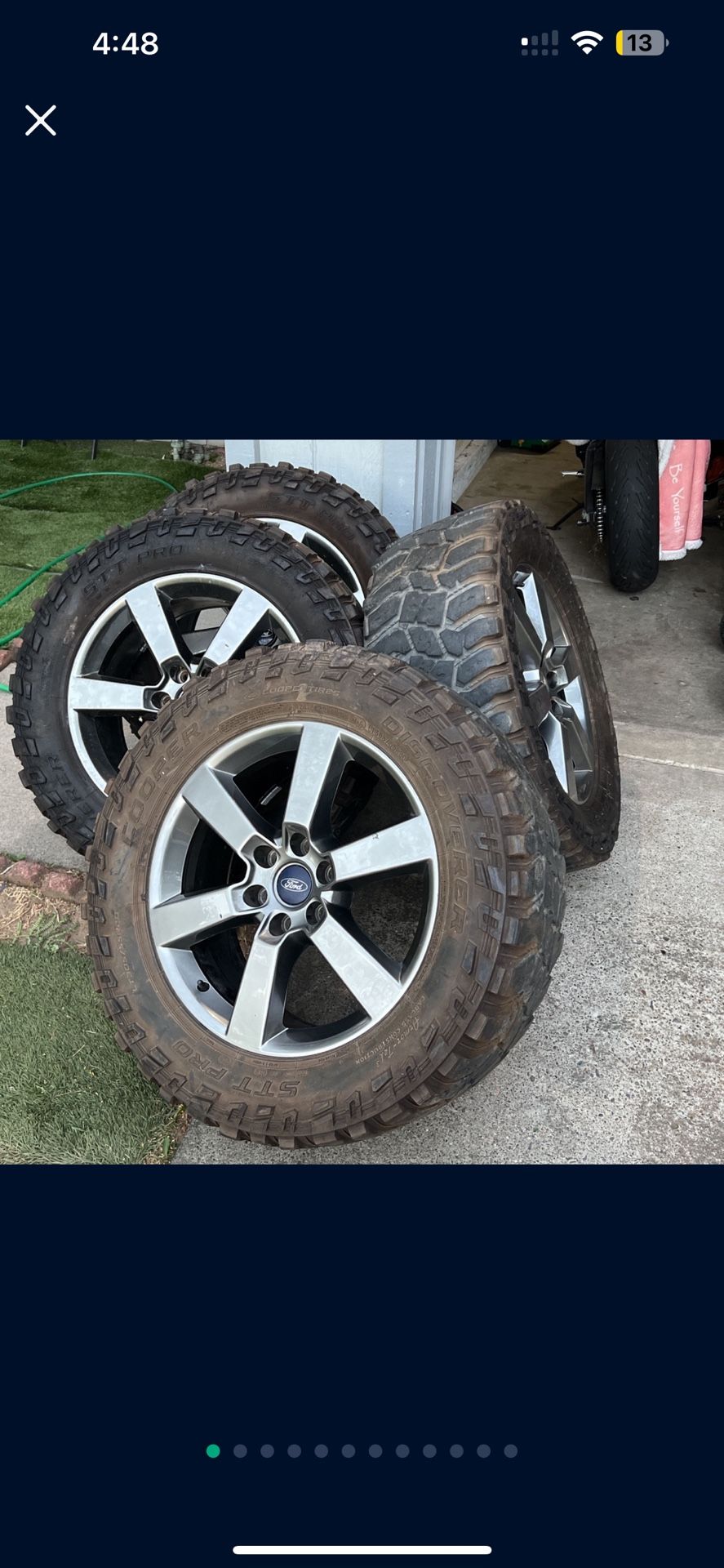 Ford F-150 20” Rims and 305/55 Tires