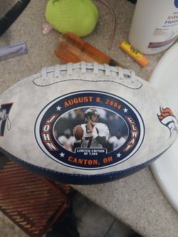John Elway Hall Of Fame Football  Asking 25 Or Best Offer 