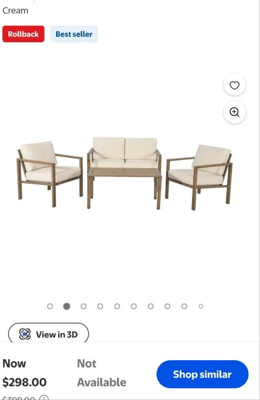 Mainstays Patio Furniture