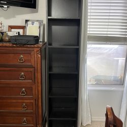 Black Tall/ Narrow Bookshelf