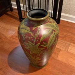 Vase- Mandalay Red 18"