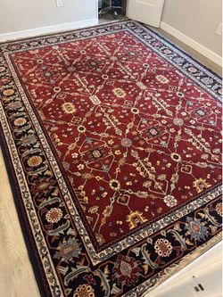 Karastan Vintage 8’6” x 11’6” Turkish Black and Red Rug